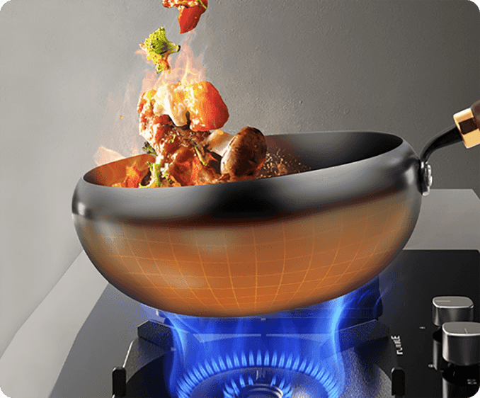 Cast Iron Wok 22 & 24cm heavy-duty skillet for even heat distribution | Easy nonstick cooking | Rust resistant mineral construction | Deep 10.5cm capacity for family meals | Safe with metal spatulas