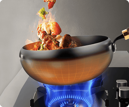 Cast Iron Wok 22 & 24cm heavy-duty skillet for even heat distribution | Easy nonstick cooking | Rust resistant mineral construction | Deep 10.5cm capacity for family meals | Safe with metal spatulas