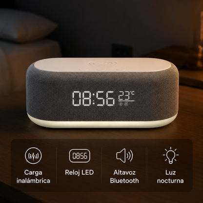 SmartClock 4 en 1 : Reloj Inteligente Multifunción